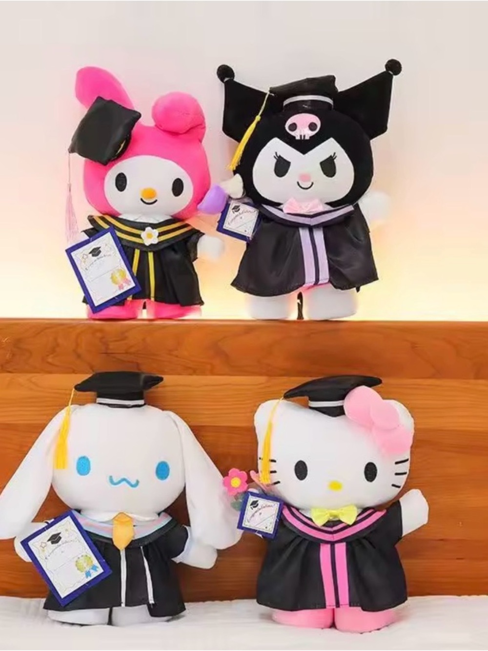 Kuromi Graduation 10” Plush Purple and Black - Picture 3 of 3